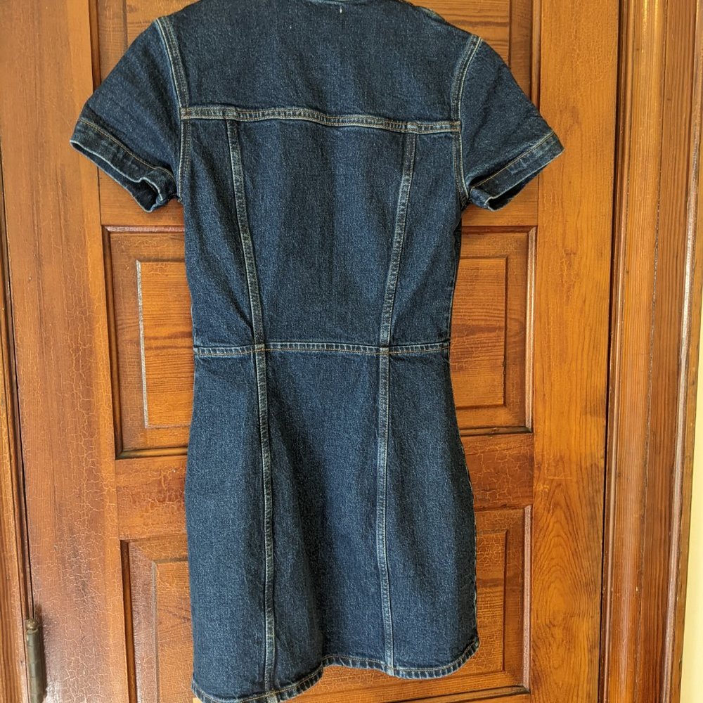 Reformation Dark Blue Denim Mini Dress - Picture 5 of 8